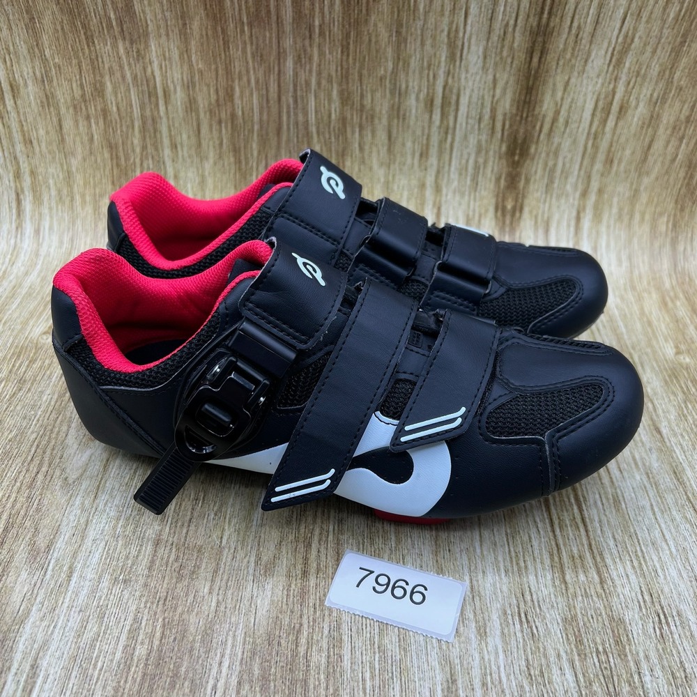 Peloton Indoor Cycling Shoes‎ Women's Size 8 EU 39 Black Red Spin Bike - Picture 9 of 9